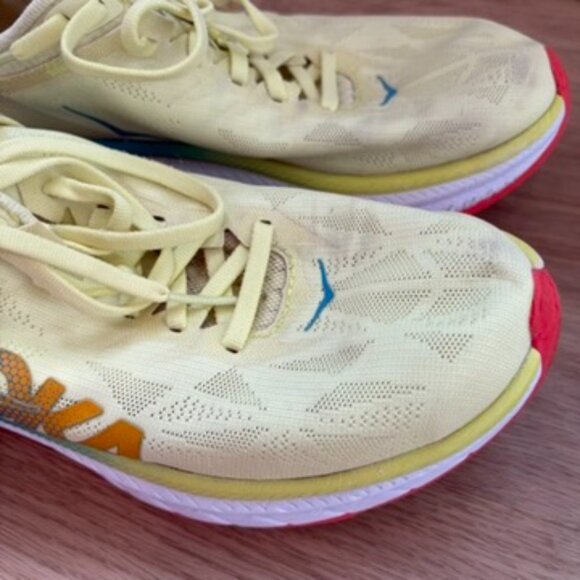 Hoka Carbon X2 running shoes yellow 7.5B - Picture 4 of 8